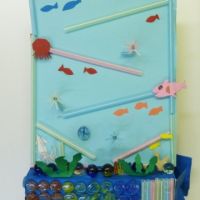 海のダイビング貯金箱